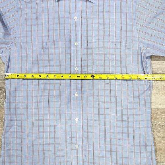 Brooks Brothers Regent Blue Check Dress Shirt 15-33 Supima Cotton - Picture 6 of 7
